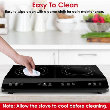 4000W Induction Cooktop Portable Double Induction Cooker Electric Dual