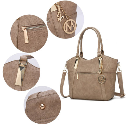 MKF Collection Hazel Vegan Leather Women Tote by Mia k
