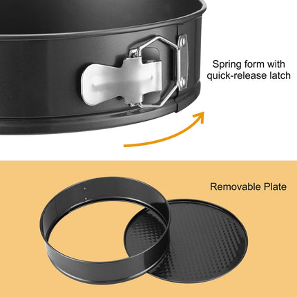 Non Stick Springform Cake Pan Leakproof 9in 10in 11in Bakeware Pan
