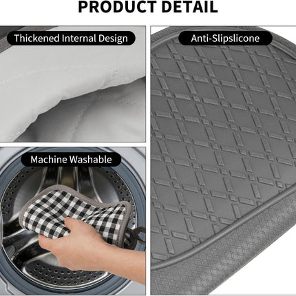 Plaid Oven Mitts and Pot Holders 4-Piece Set, Oven Mitts Gloves Heat