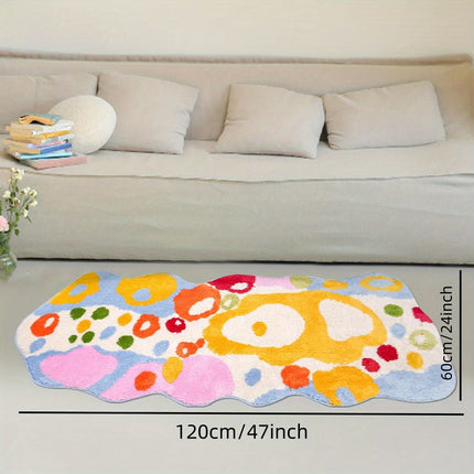 Colorful Cartoon Rugs, Colorful Flower Floor Mats, Cute and Beautiful