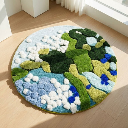 3D Colorful Cartoon Rugs, Colorful Flower Floor Mats, Cute and