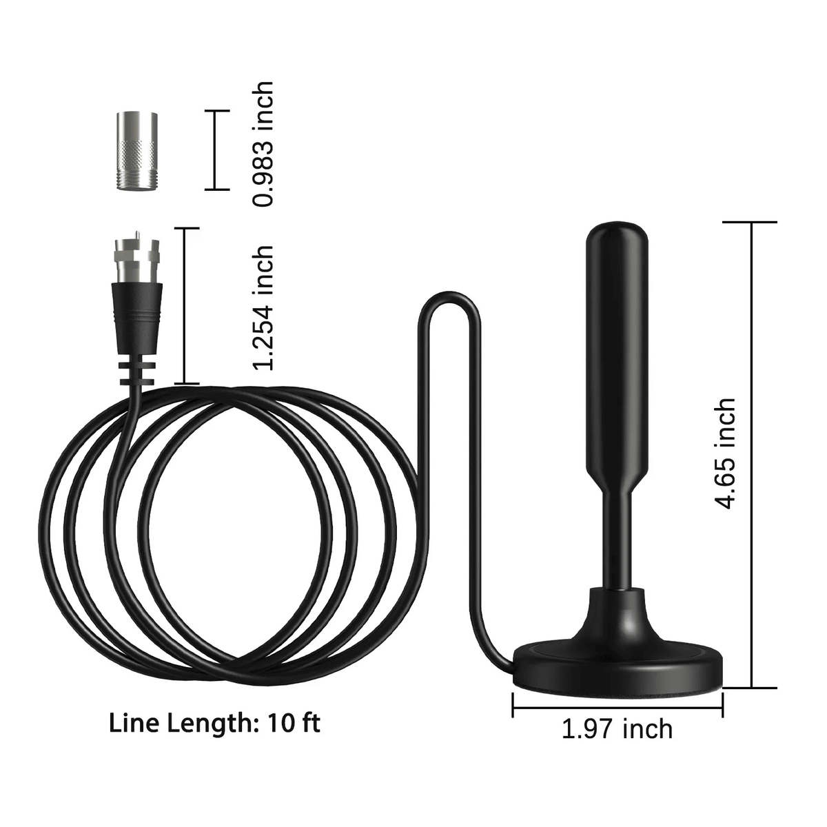 5600Miles Upgraded TV Antenna HDTV Amplified Digital 4K 1080P Long