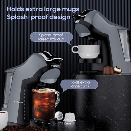 PSH17  4-in-1 Capsule Coffee Maker with 1400W Power, 20Bar Pressure,