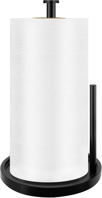 Paper Towel Holder Countertop, Standing Paper Roll Holder with Anti