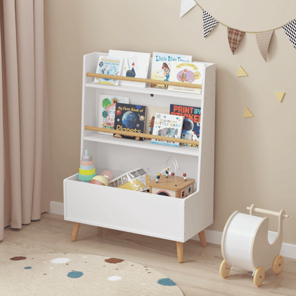 Kids Bookshelf, Book and Magazine Rack, Book Organizer, toy Storage