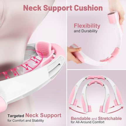 Portable Neck Fan with 6 Powerful Speeds, 8000mAh Battery Operated