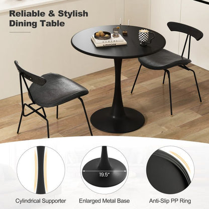 31.5 Inch Round Dining Table with Anti-Slip PP Ring