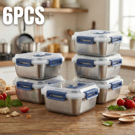 Yakimoto 2/4/6/8/10 PCS Extra-Large Stainless Steel Food Storage