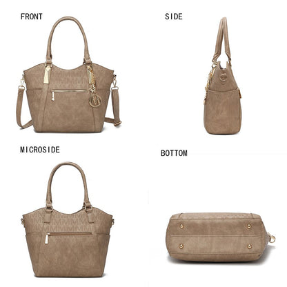 MKF Collection Hazel Vegan Leather Women Tote by Mia k