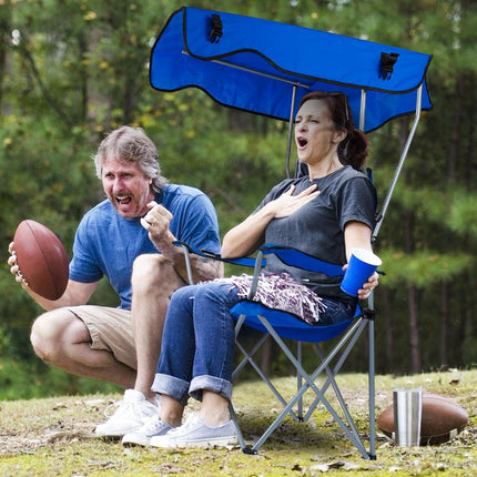 Foldable Beach Canopy Chair Sun Protection Camping Lawn Canopy Chair