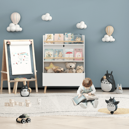 Kids Bookshelf, Book and Magazine Rack, Book Organizer, toy Storage