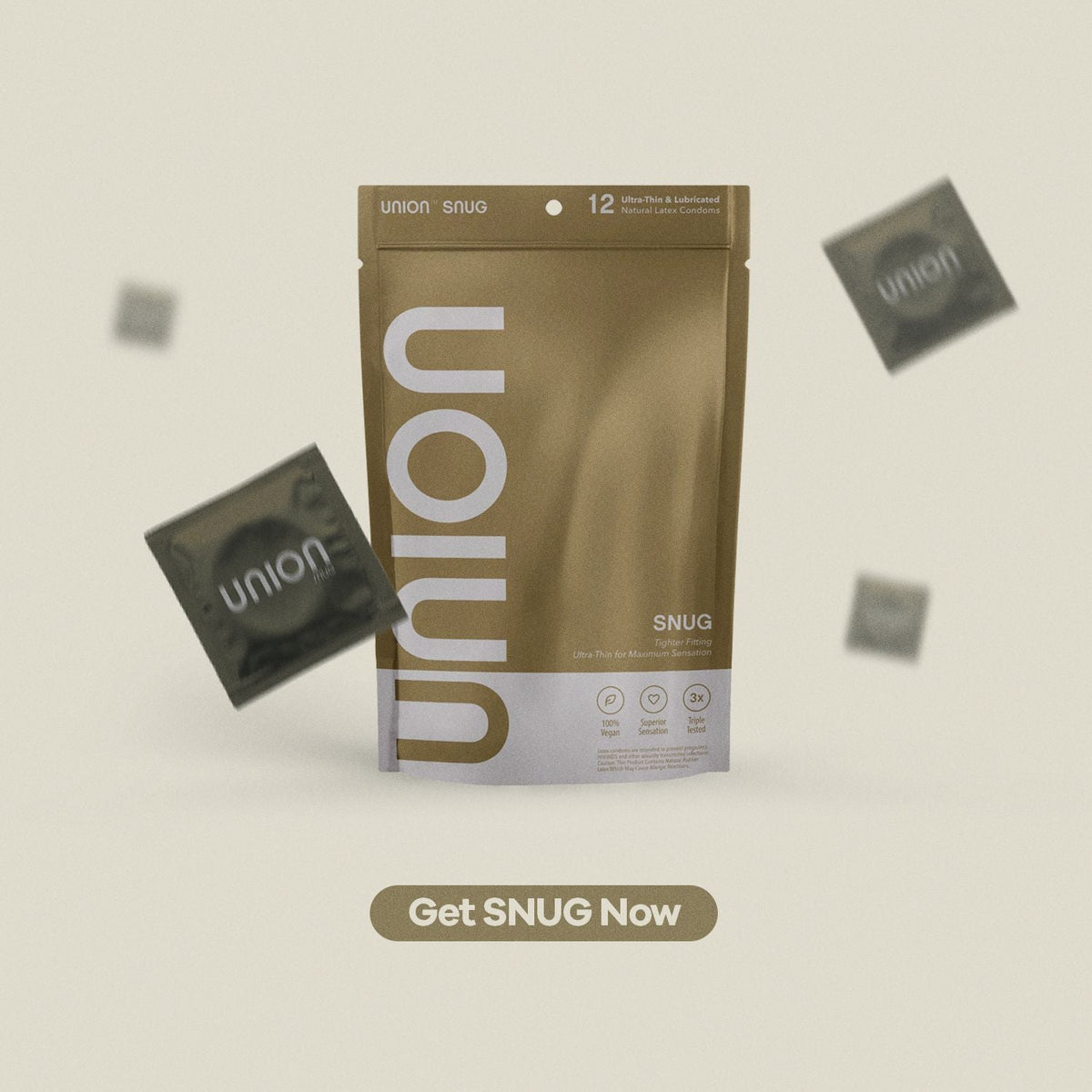 UNION SNUG Condoms | Ultra-Thin, Tighter Fitting, Body-friendly &