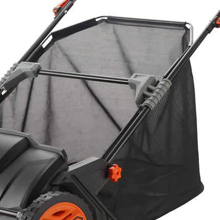Push Lawn Sweeper, 21inch Leaf & Grass Collector, Strong Plastic