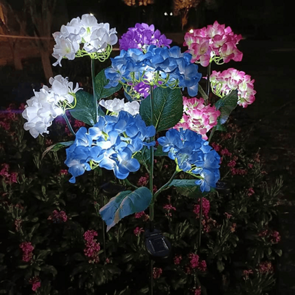 4-piece set of outdoor solar courtyard lights - larger and more