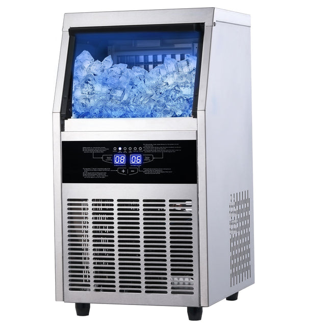 Commercial Ice Maker Machine, 90/110LBS/24H Under Counter Ice Maker,
