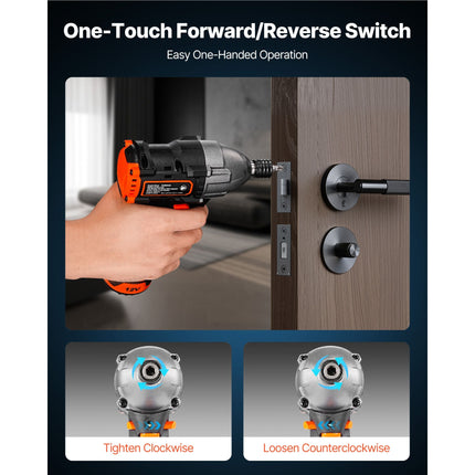 Impact Driver, 1/4 Inch, 3000 RPM Max Speed, 12 V Brushless Motor,