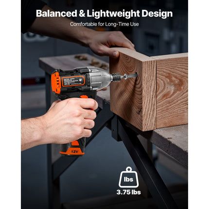 Impact Driver, 1/4 Inch, 3000 RPM Max Speed, 12 V Brushless Motor,