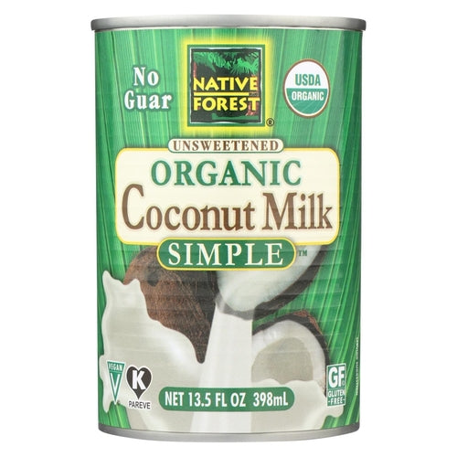 Native Forest Organic Coconut Milk - Pure And Simple - Case Of 12 -