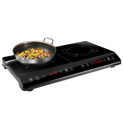 4000W Induction Cooktop Portable Double Induction Cooker Electric Dual
