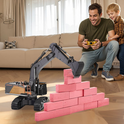 Remote Control Excavator Toy, 15 Channel, 3 in 1 Remote Control Digger