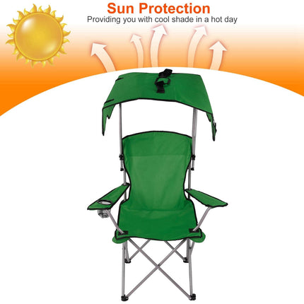 Foldable Beach Canopy Chair Sun Protection Camping Lawn Canopy Chair