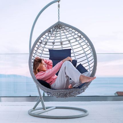 Egg Chair Cushion Hanging Basket Seat Cushion Thicken Soft Egg Swing