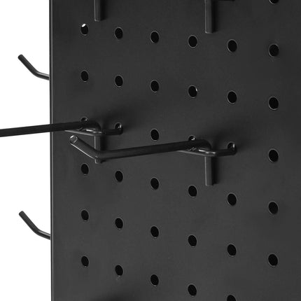 Rotating Pegboard Display Stand, 7.4 x 7.4 x 17 in 4-Sided Spinning