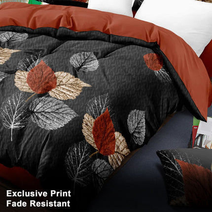 9 Piece Soft All-Season Washed Microfiber Cover Set ,