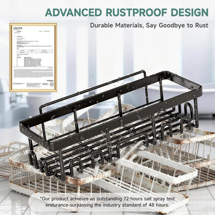 Shower Caddy 6-Pack, Advanced Rustproof Design, No Drilling Adhesive