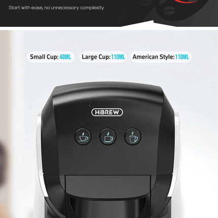 PSH17  4-in-1 Capsule Coffee Maker with 1400W Power, 20Bar Pressure,