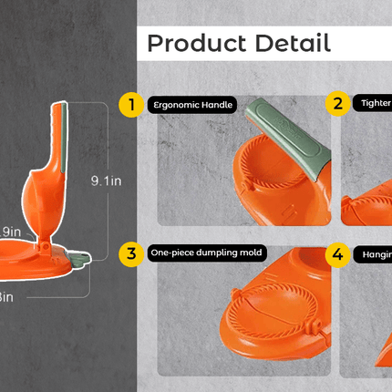 2-in-1 Manual Dough Press. Dumpling Empanada Pastries Maker