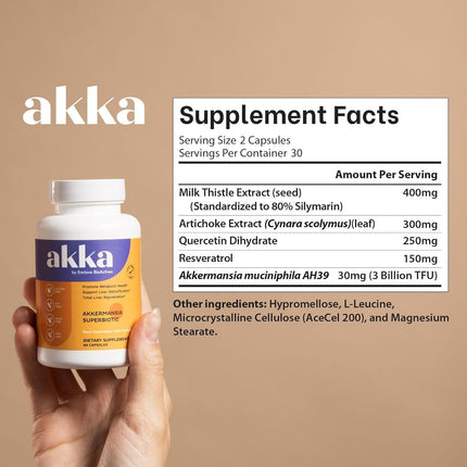 AKKA Premium Liver Cleanse Detox & Repair Superbiotic - Supports Liver