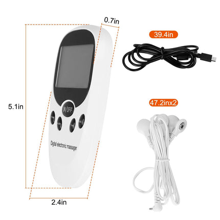 Electric Muscle Stimulator Dual Channels Pulse Massager Pain Relief