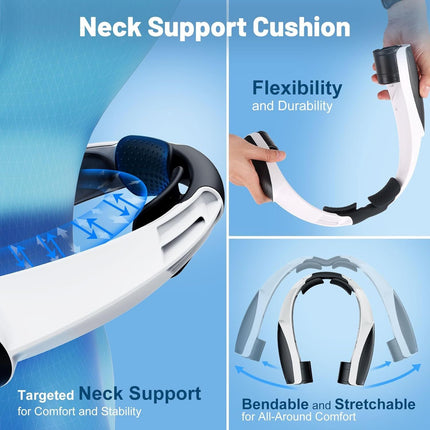 Portable Neck Fan with 6 Powerful Speeds, 8000mAh Battery Operated