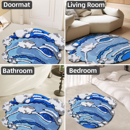 3D Colorful Cartoon Rugs, Colorful Flower Floor Mats, Cute and