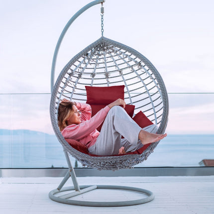 Egg Chair Cushion Hanging Basket Seat Cushion Thicken Soft Egg Swing