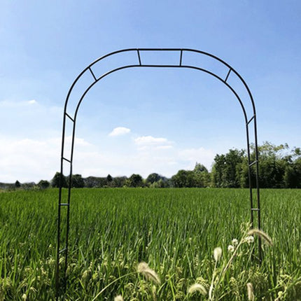 78"H x 45"W Metal Garden Arch Trellis; Adjustable Arbor Trellis for