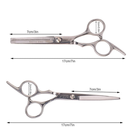 Hair Cutting Scissors Set, 6 Inch Hairdressing Thinning Shears for