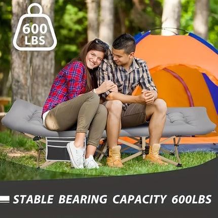 75-inch heavy-duty queen-size folding bed, 10-leg design for stable