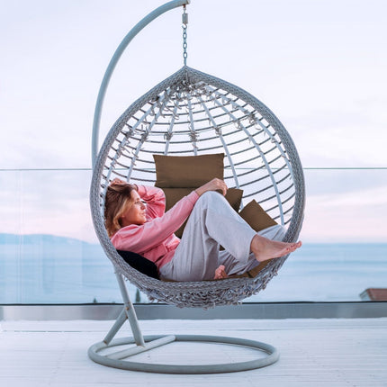 Egg Chair Cushion Hanging Basket Seat Cushion Thicken Soft Egg Swing