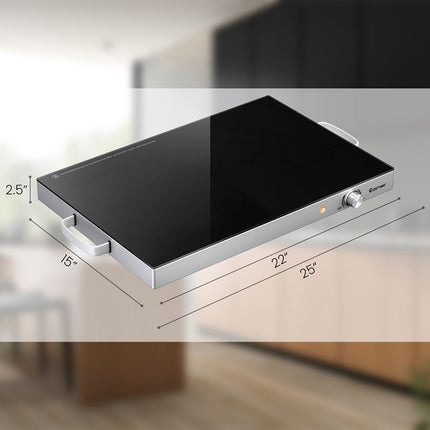 22 x 14 Inch Electric Warming Tray Hot Plate Dish Warmer with