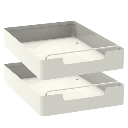 2Pcs Pull Out Cabinet Organizers Sliding Shelf Spice Rack Carbon Steel