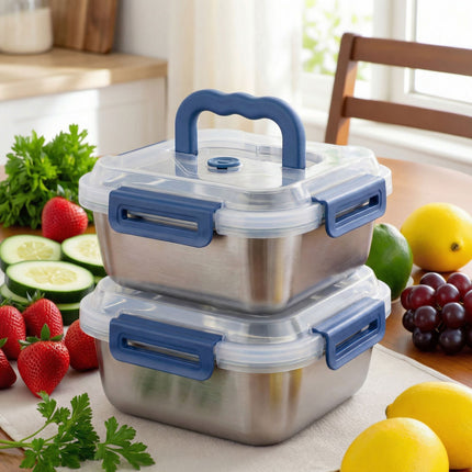 Yakimoto 2/4/6/8/10 PCS Extra-Large Stainless Steel Food Storage