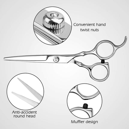 Hair Cutting Scissors Set, 6 Inch Hairdressing Thinning Shears for