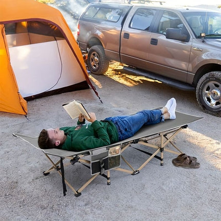 75-inch heavy-duty queen-size folding bed, 10-leg design for stable