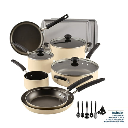 Easy Clean 22 Pcs Nonstick Cookware Set Includes Baking Pans and