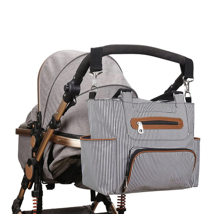 8Pcs Baby Nappy Diaper Bags Set for Mom Dad Mummy Handbags