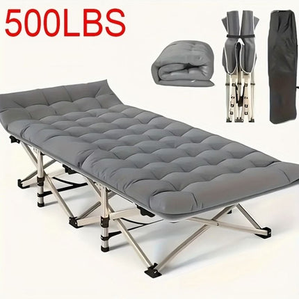 75-inch heavy-duty queen-size folding bed, 10-leg design for stable