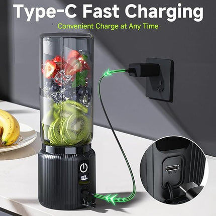 Portable Blender, Small Smoothie & Shake Maker with 8 Blades, Compact